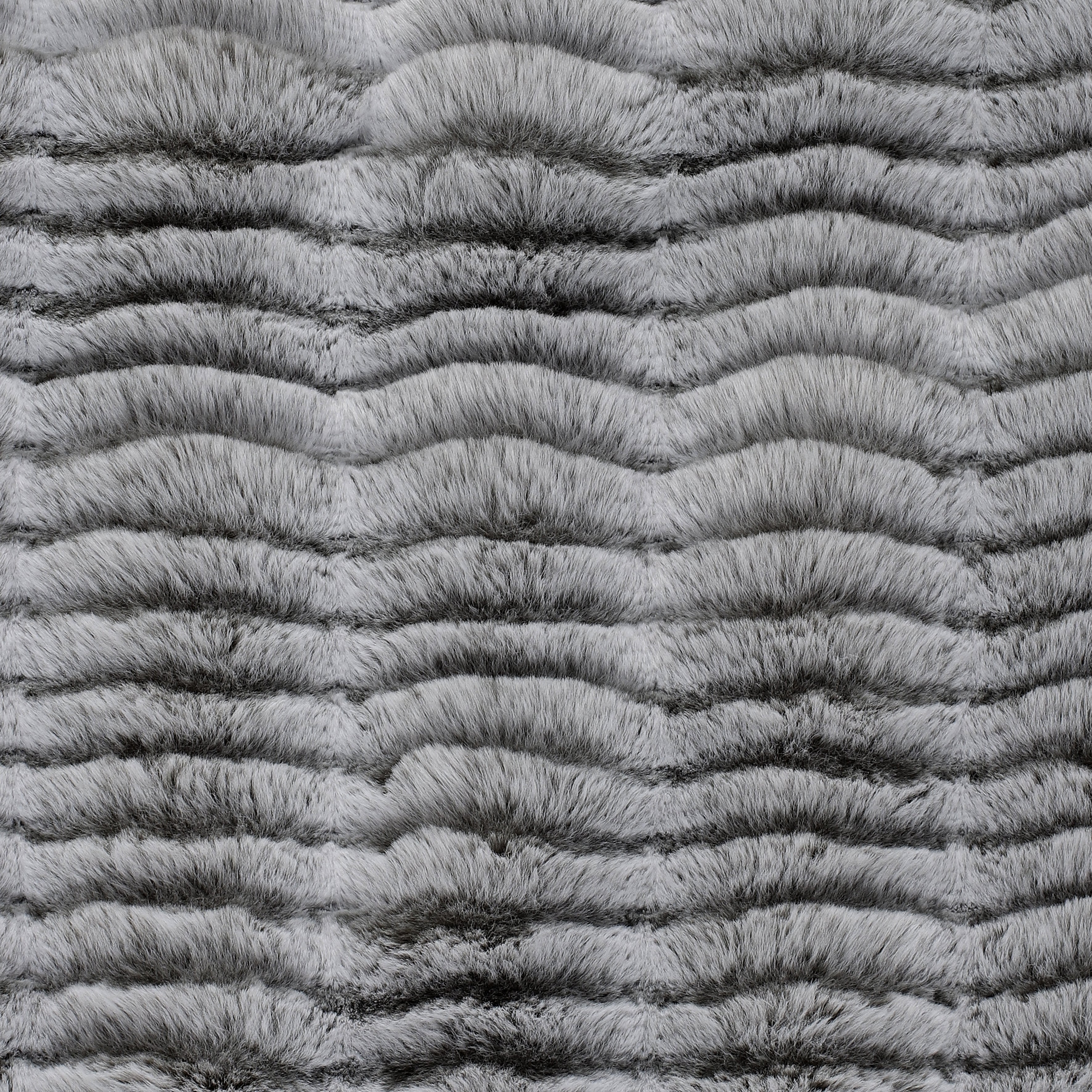 PLAID IMIT FOURRURE OPULENCE GRIS 120X150CM