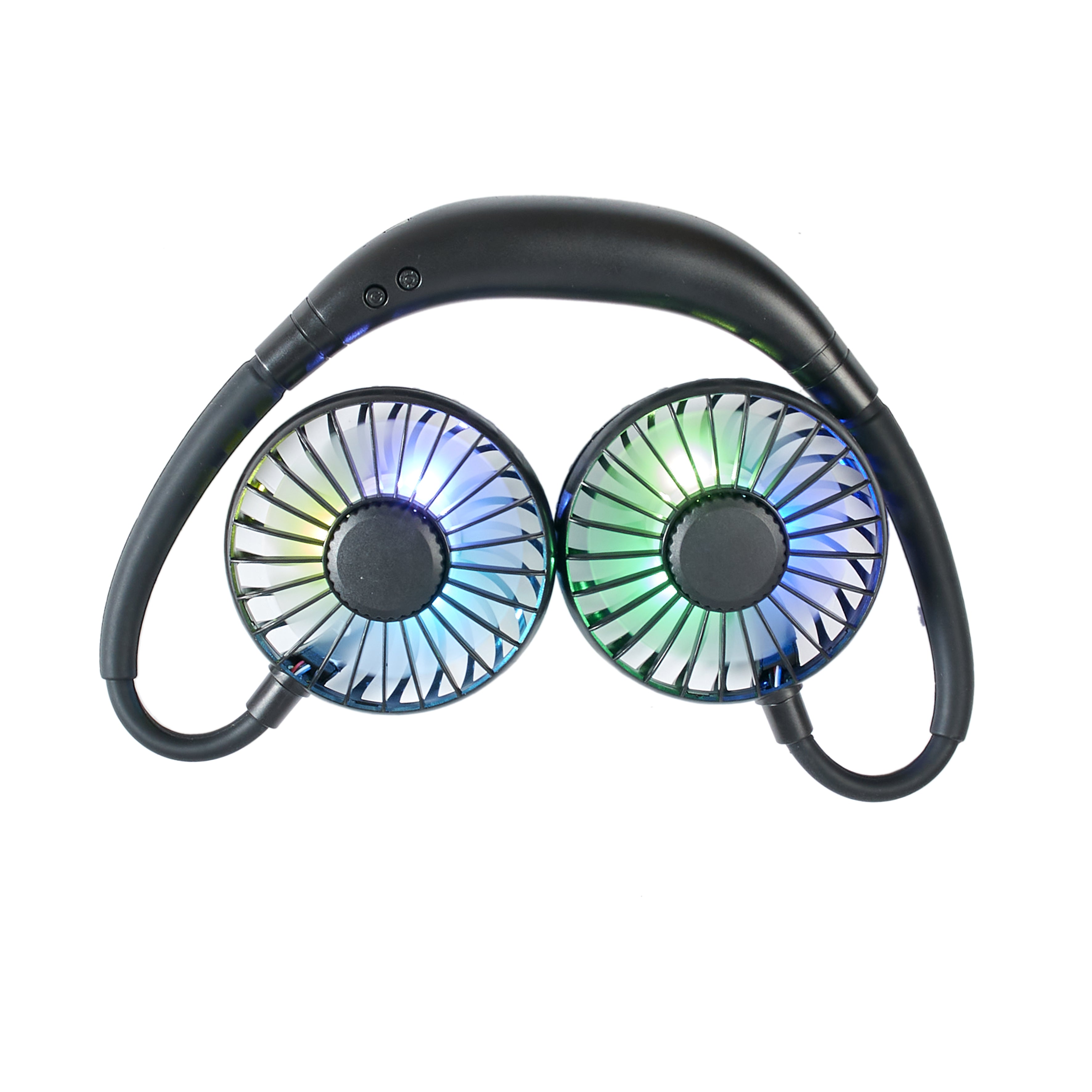 VENTILATEUR RECHARGEABLE TOUR DE COU LUMINEUX