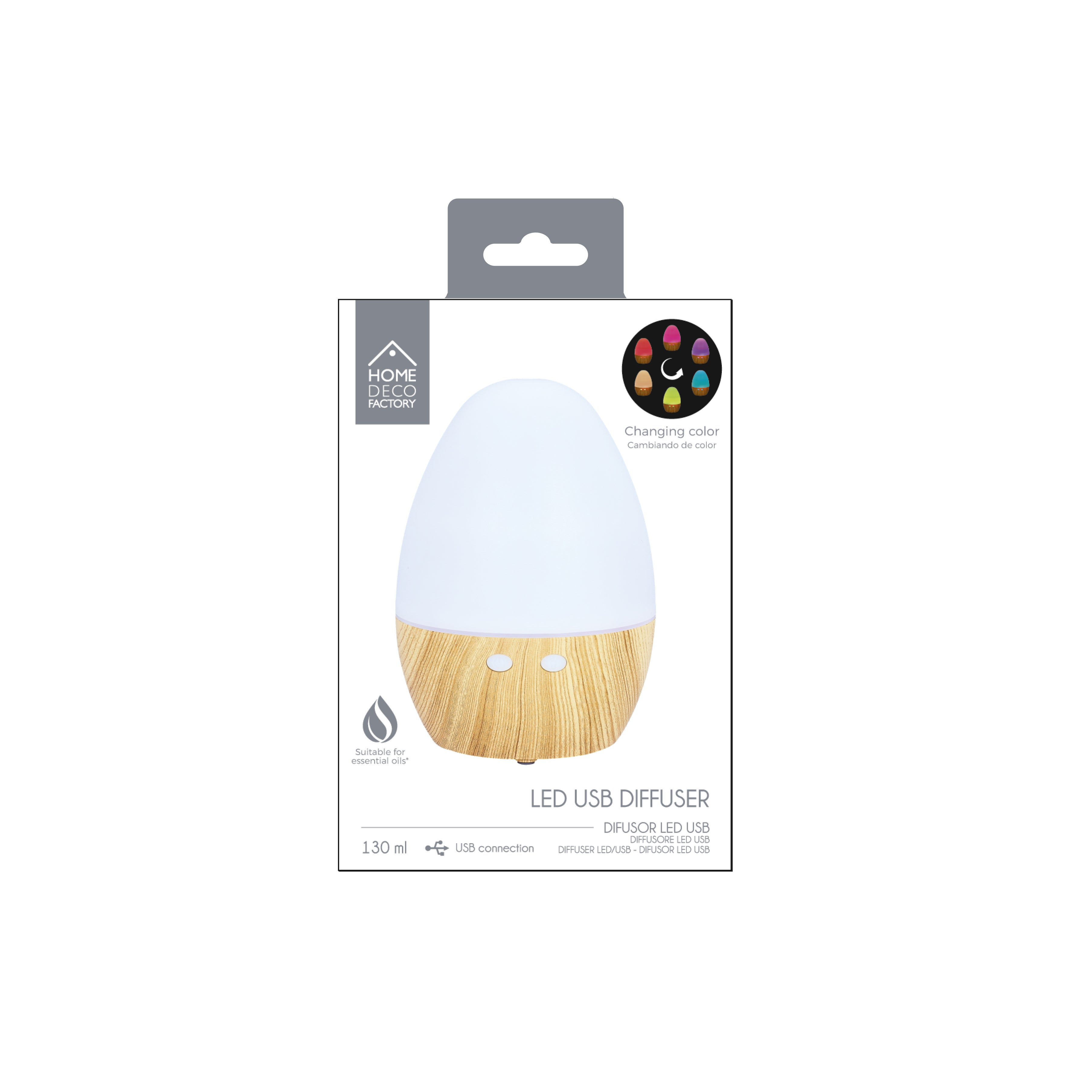 DIFFUSEUR LED USB 130ML