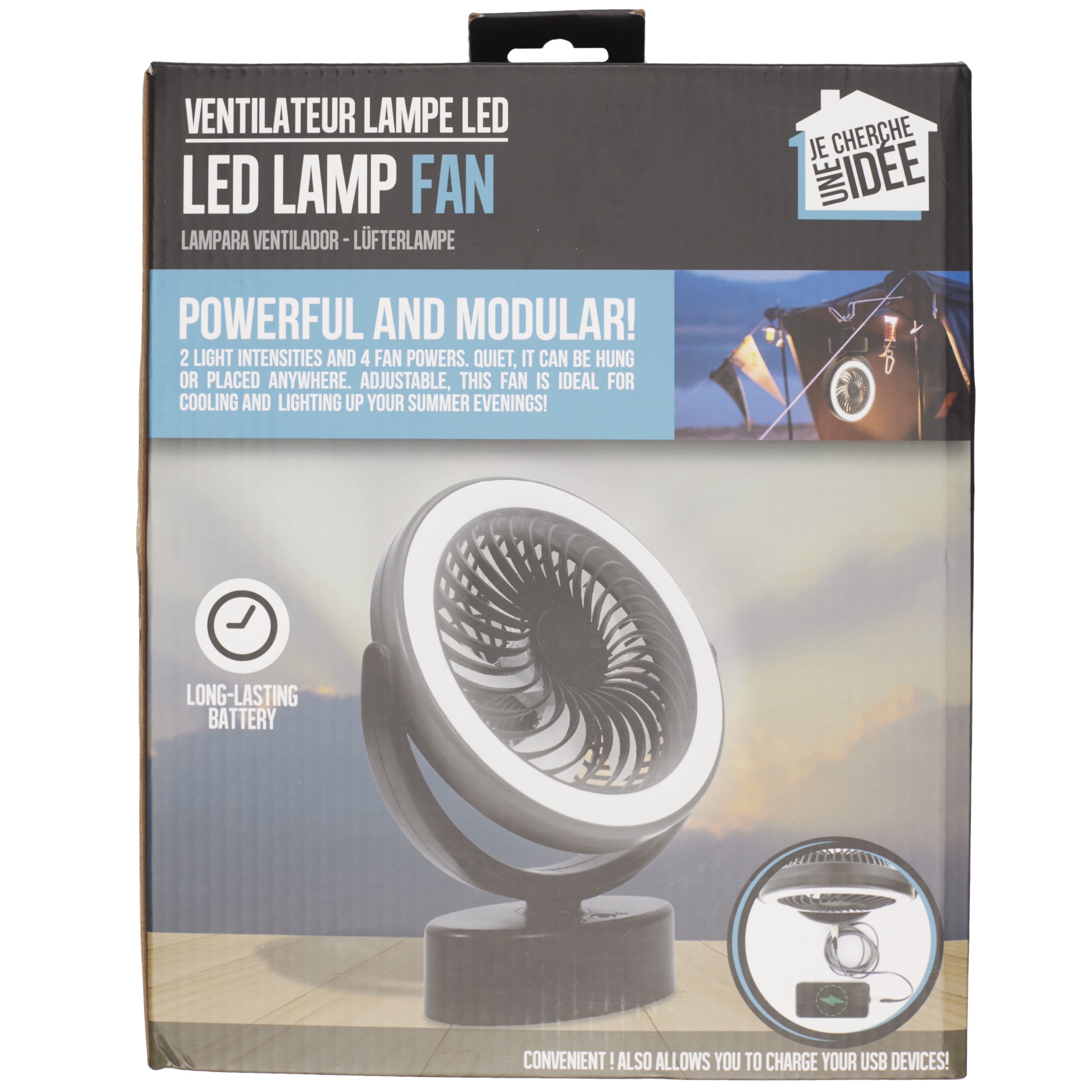 VENTILATEUR LAMPE LED