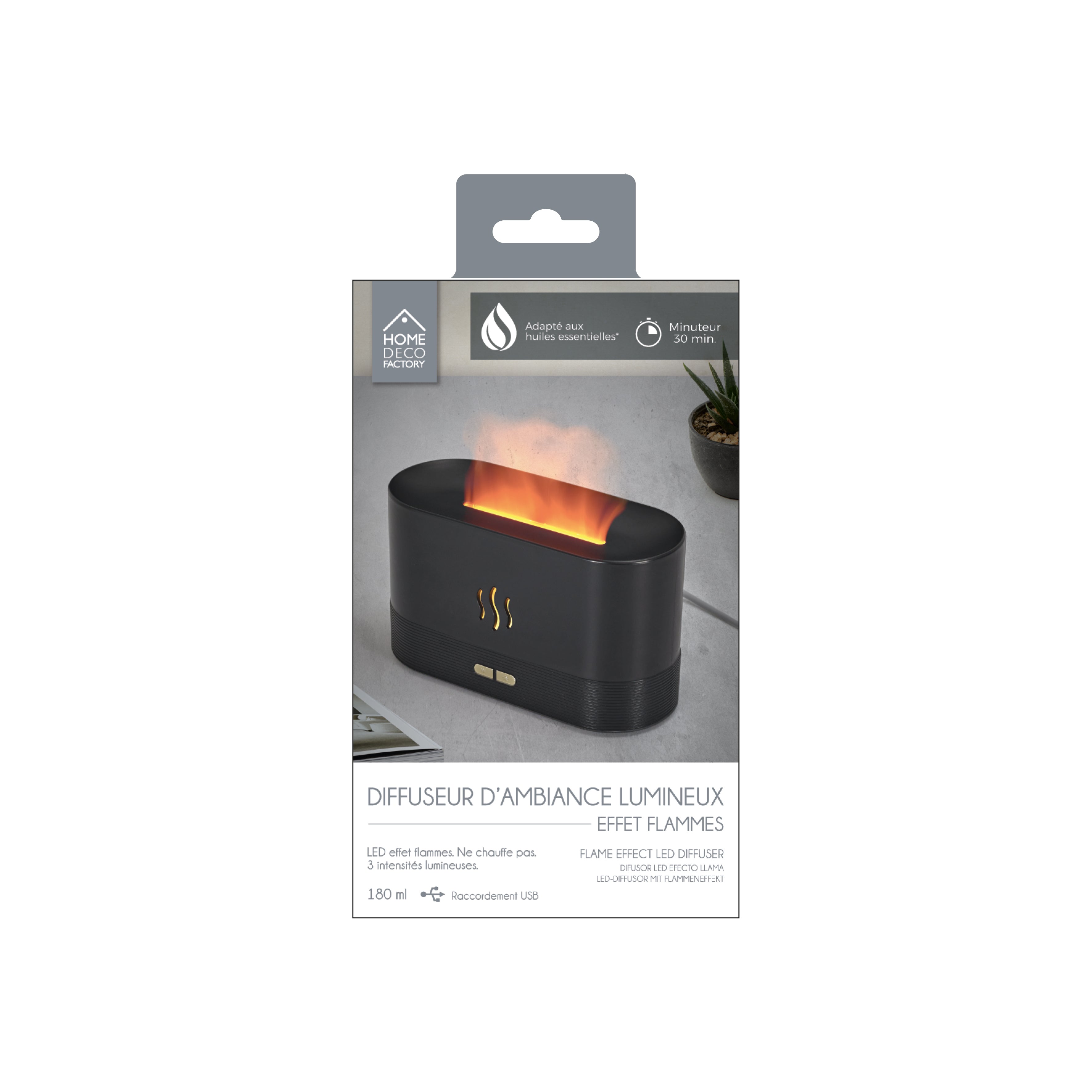 DIFFUSEUR LED EFFET FLAMME