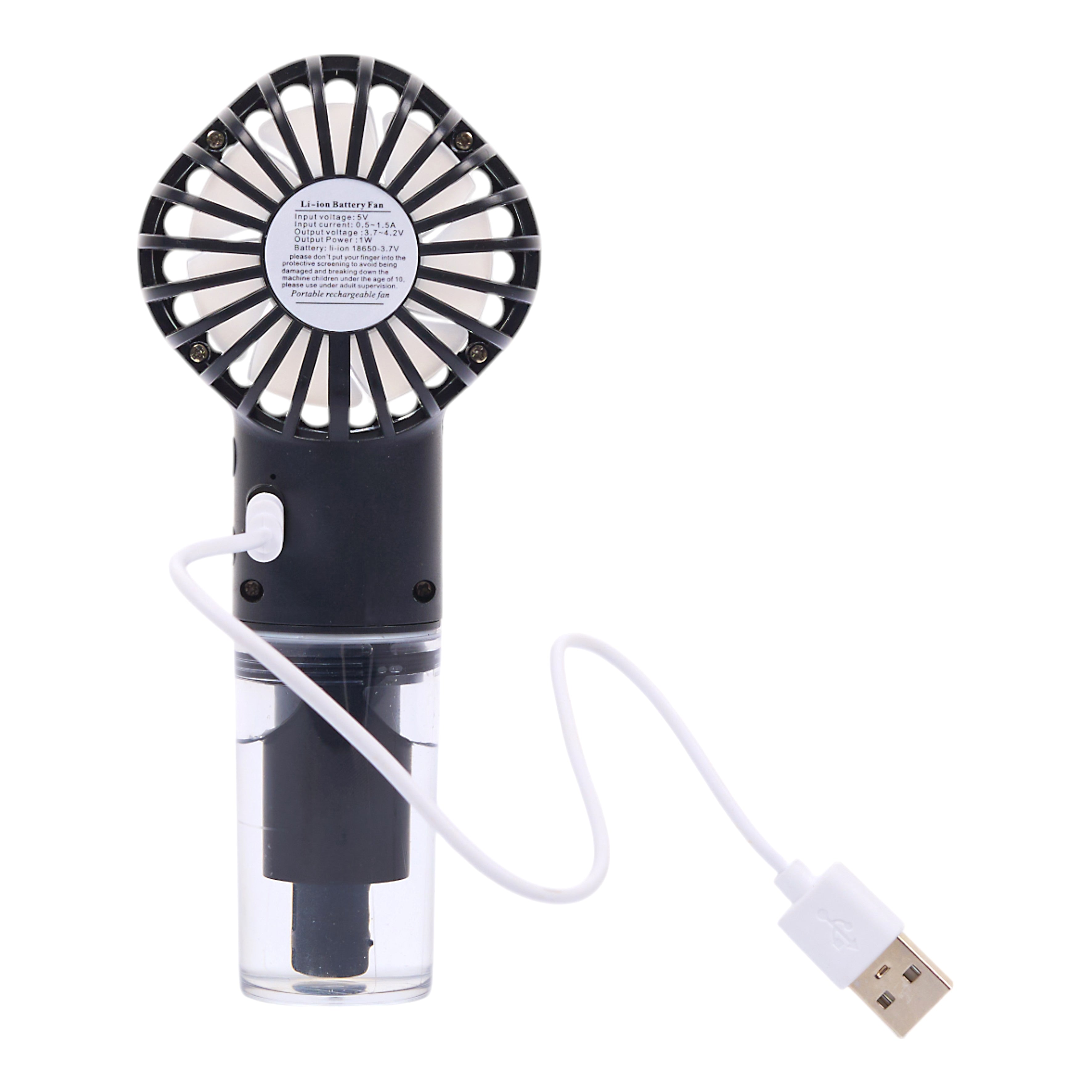 VENTILATEUR BRUMISATEUR RECHARGEABLE