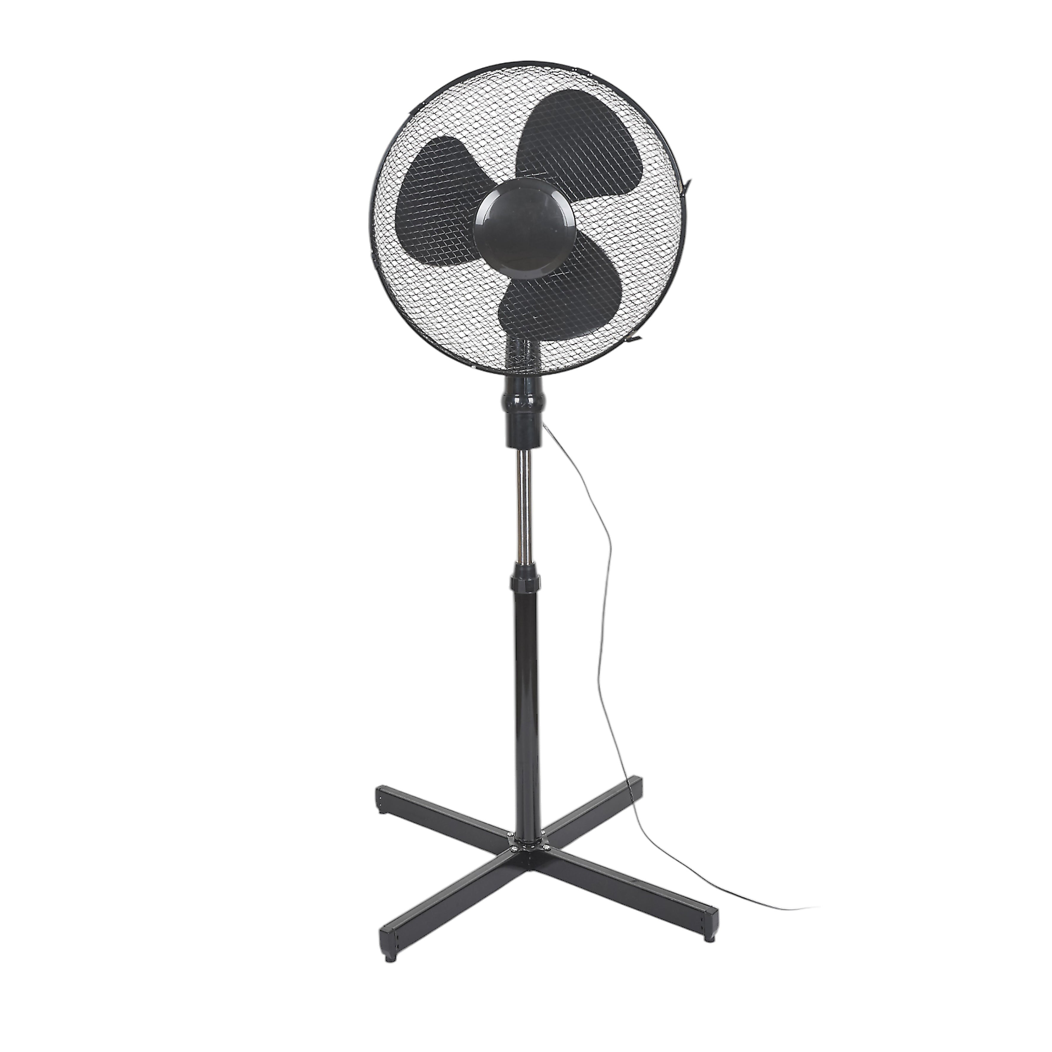 VENTILATEUR SUR PIED H128CM NOIR