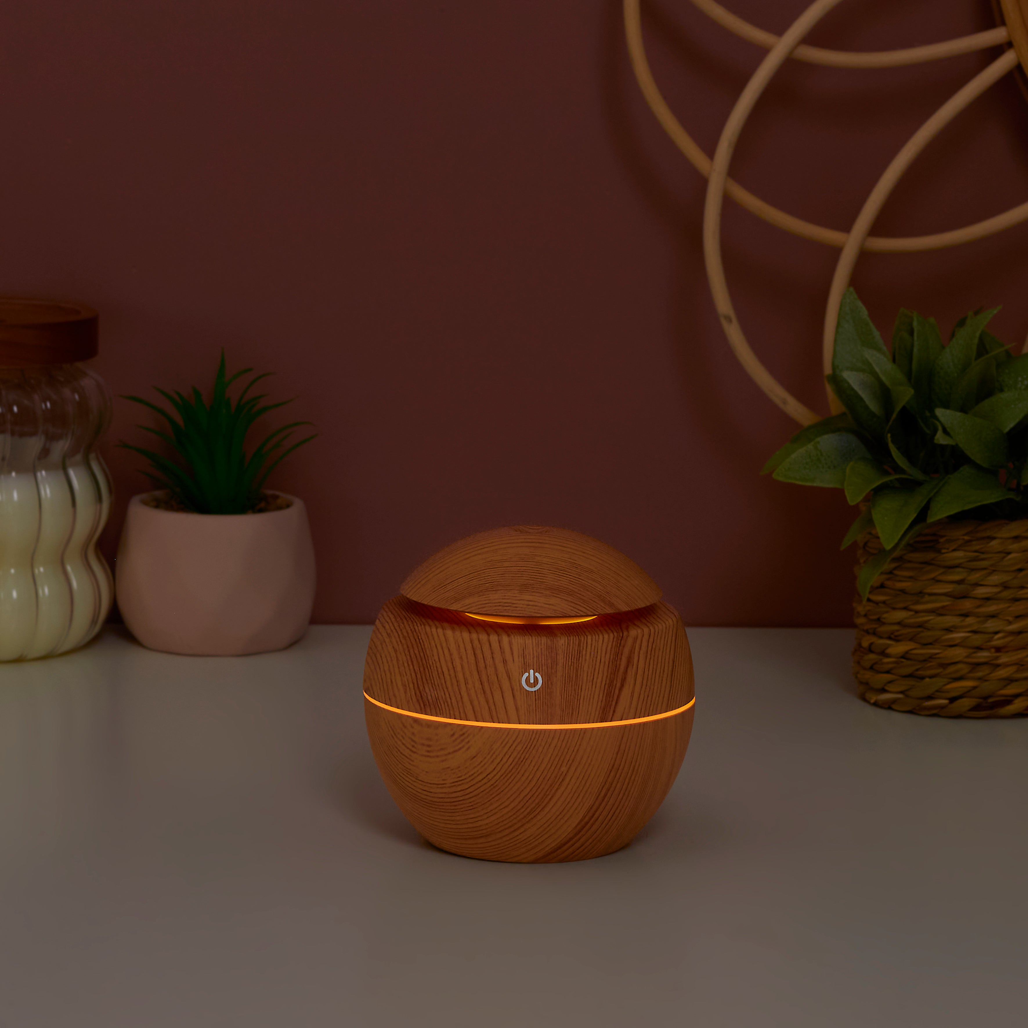DIFFUSEUR SPHERE EFFET BOIS