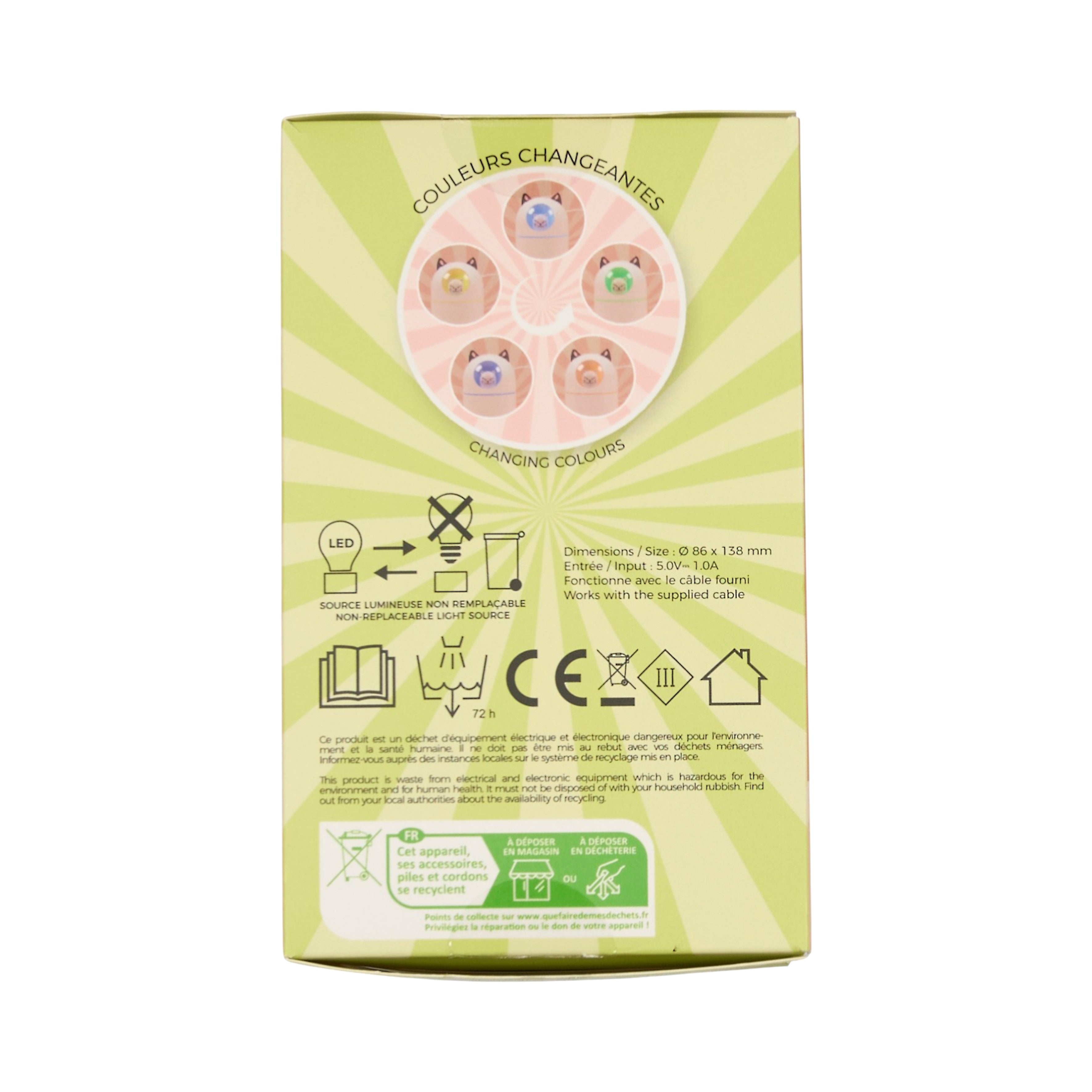 DIFFUSEUR CHAT H14CM KAWAII
