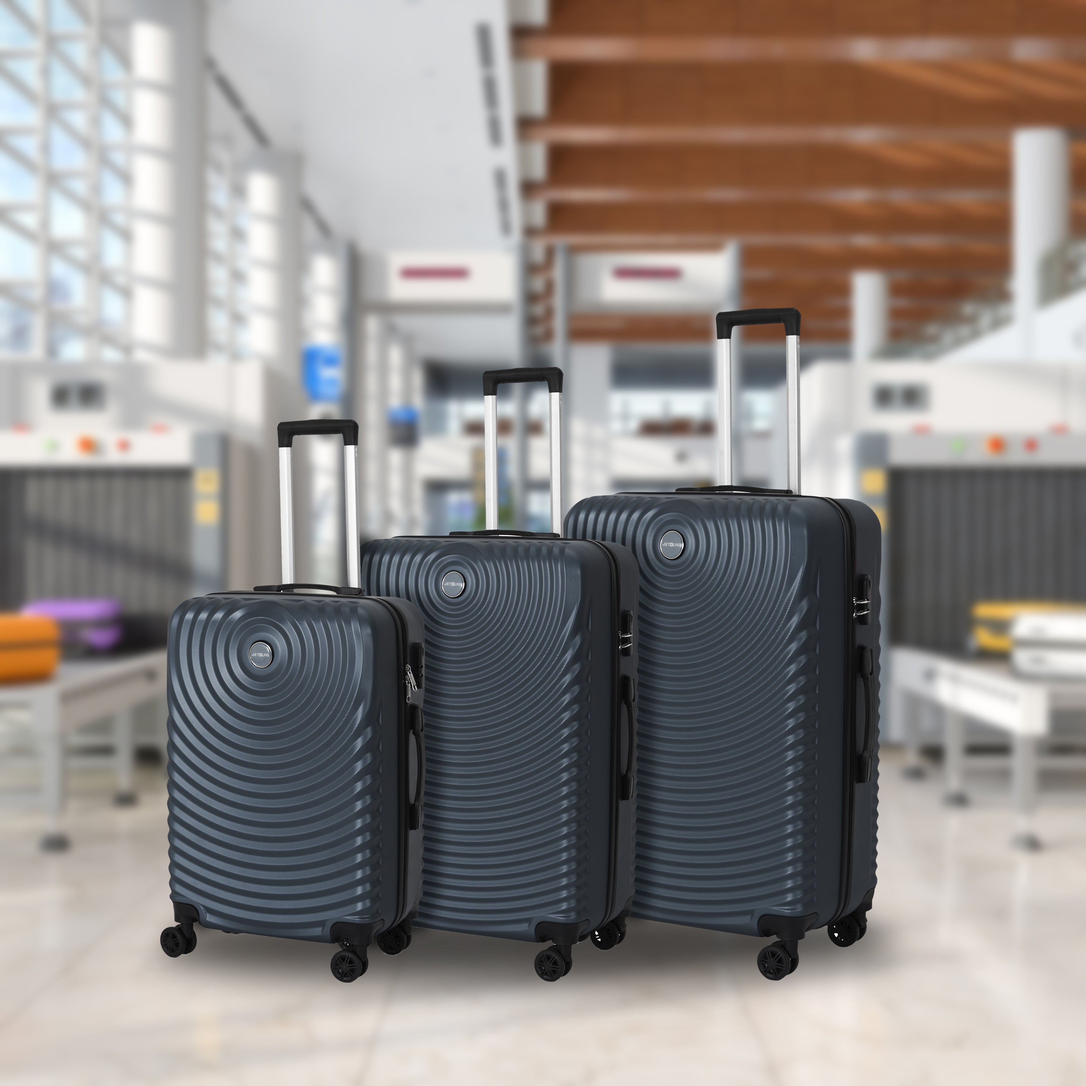 VALISE BARCELONE BLEU X3 39L 68L 95L