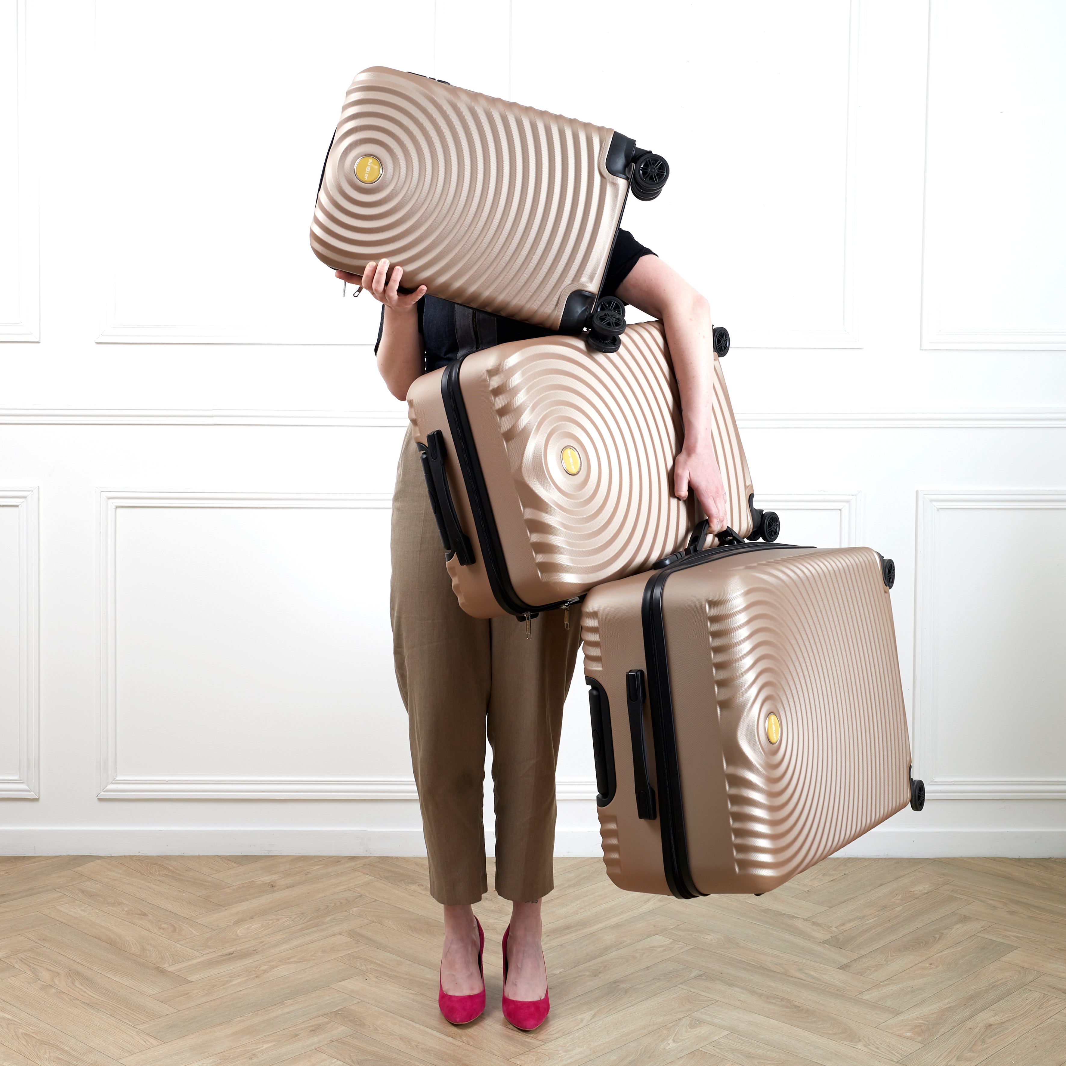 VALISE BARCELONE BEIGE X3 39L 68L 95L