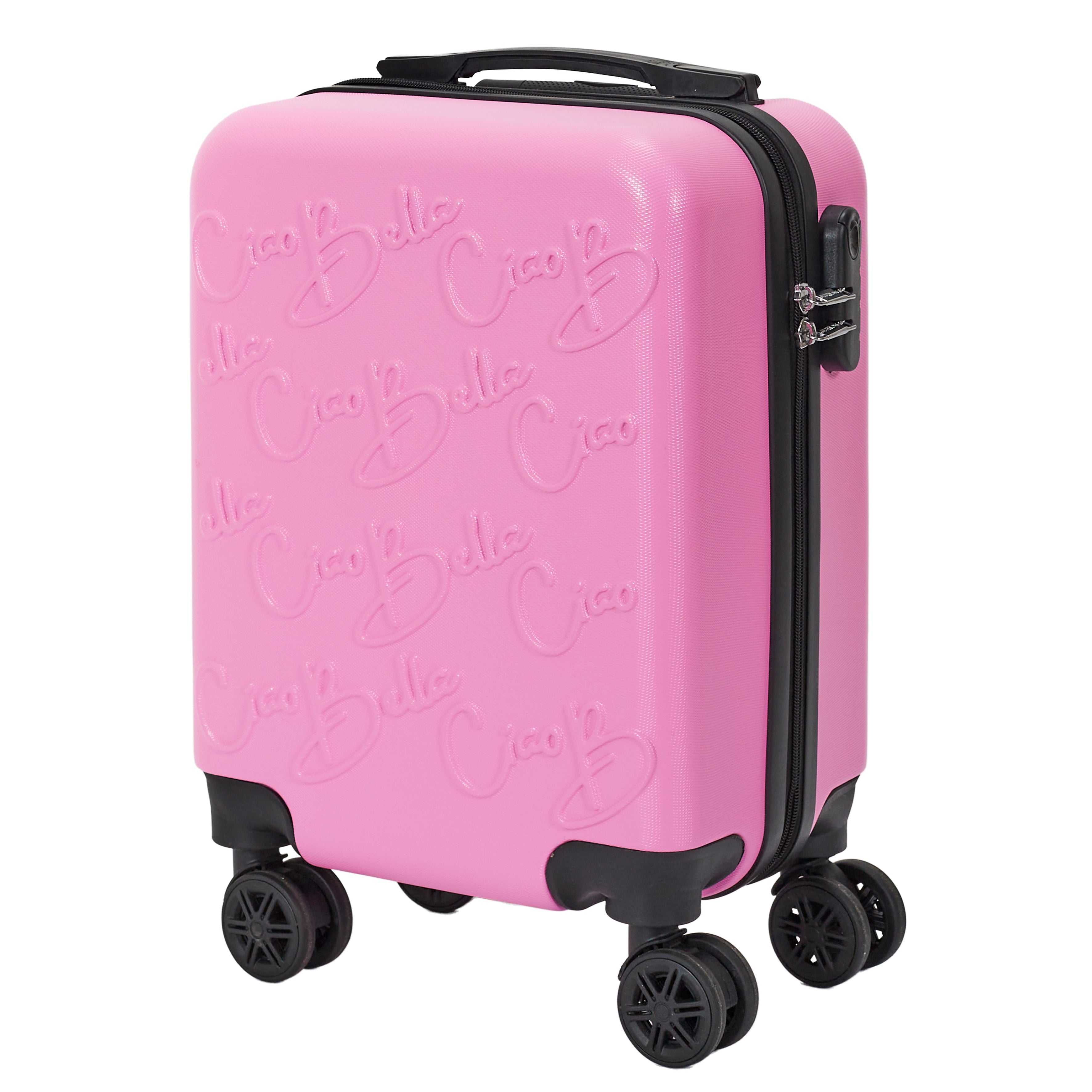 VALISE CABINE EMBOSSEES ROSE 29L
