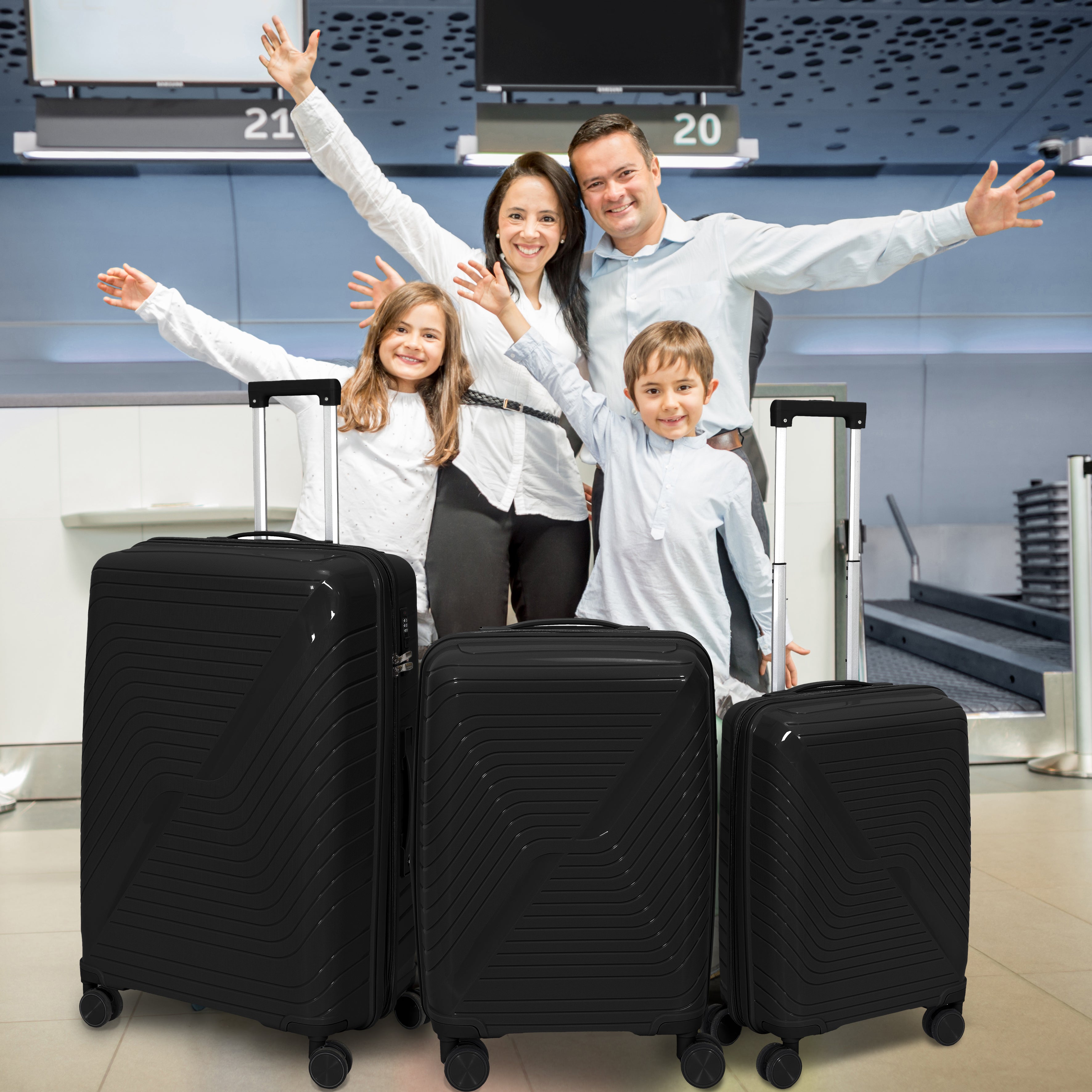 VALISE OSLO NOIR EXTENSIBLE X3 45L 68L 116L