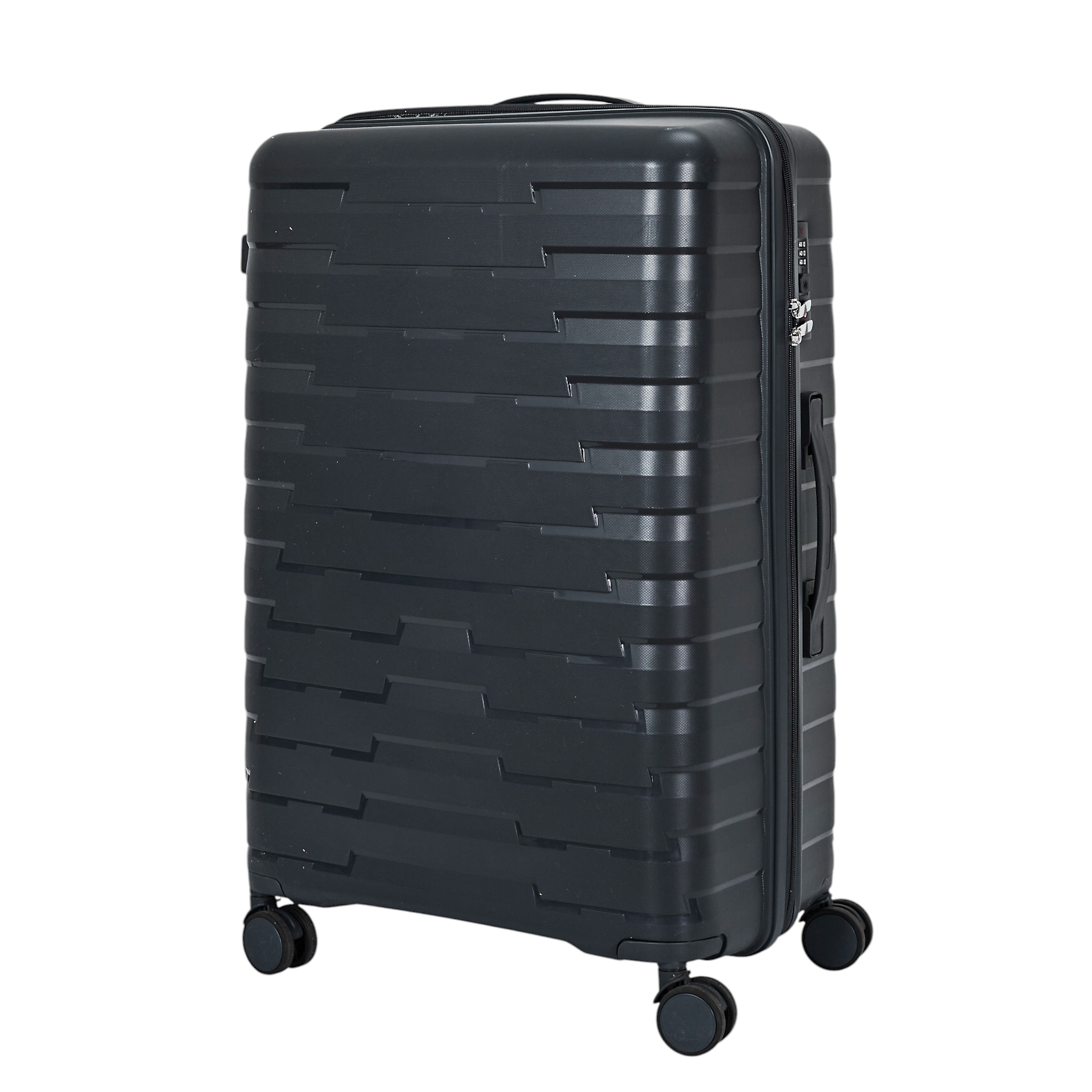SET 4 VALISE GRIS CABINE ROUES AMOVIBLES NAPLES
