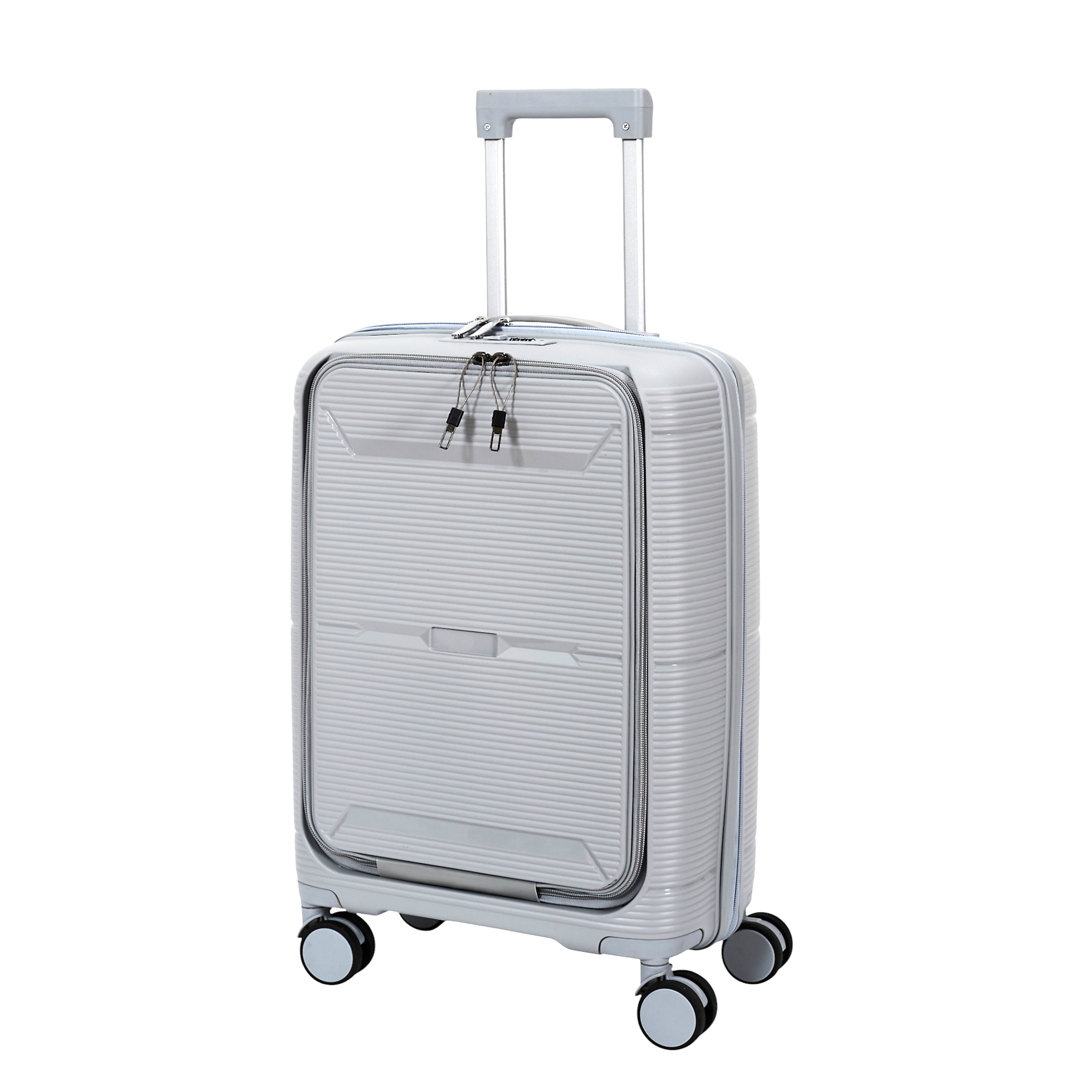 SET 3 VALISES GRISE OUVERTURE FRONTALE SYDNEY