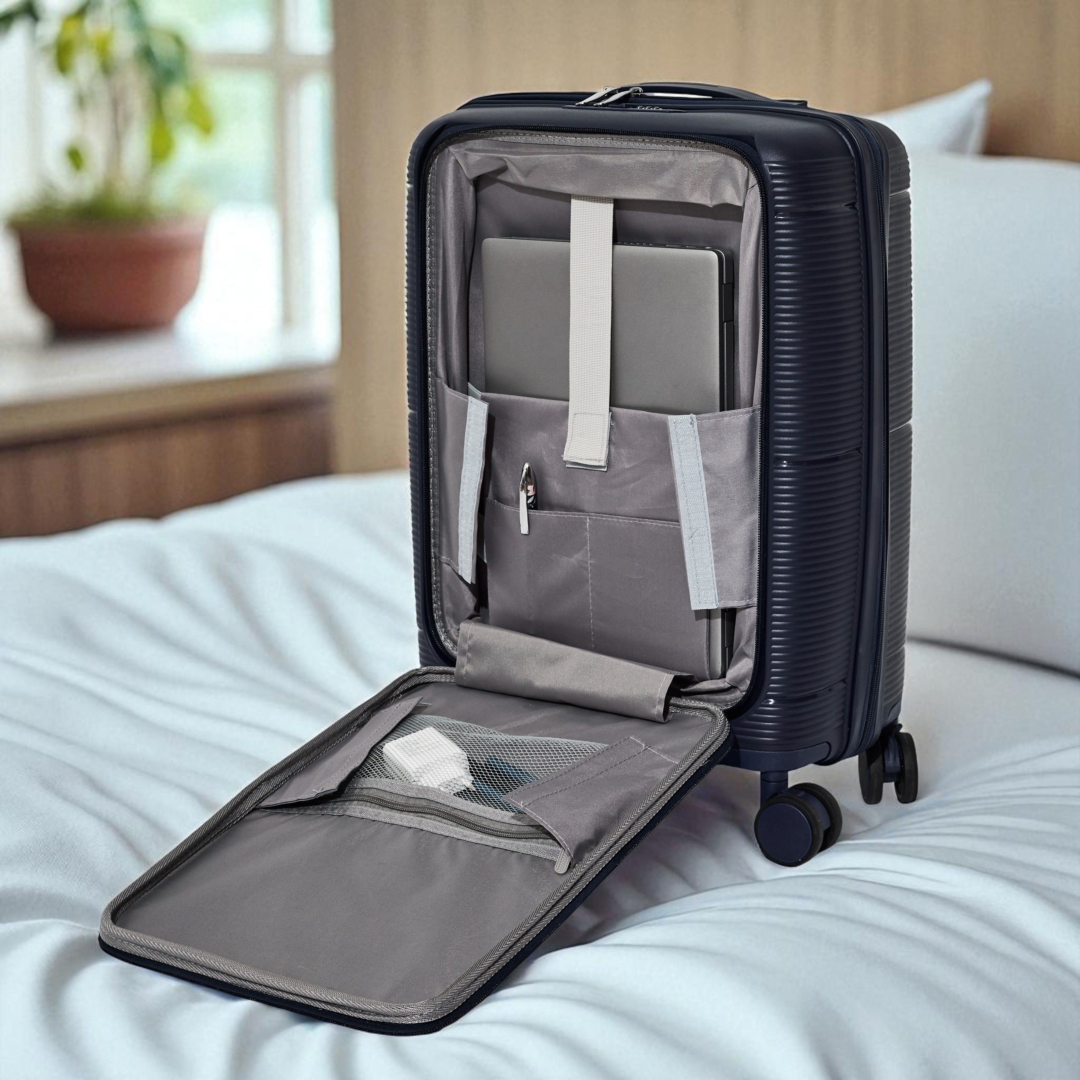 SET DE 3 VALISES NAVY OUVERTURE FRONTALE SYDNEY