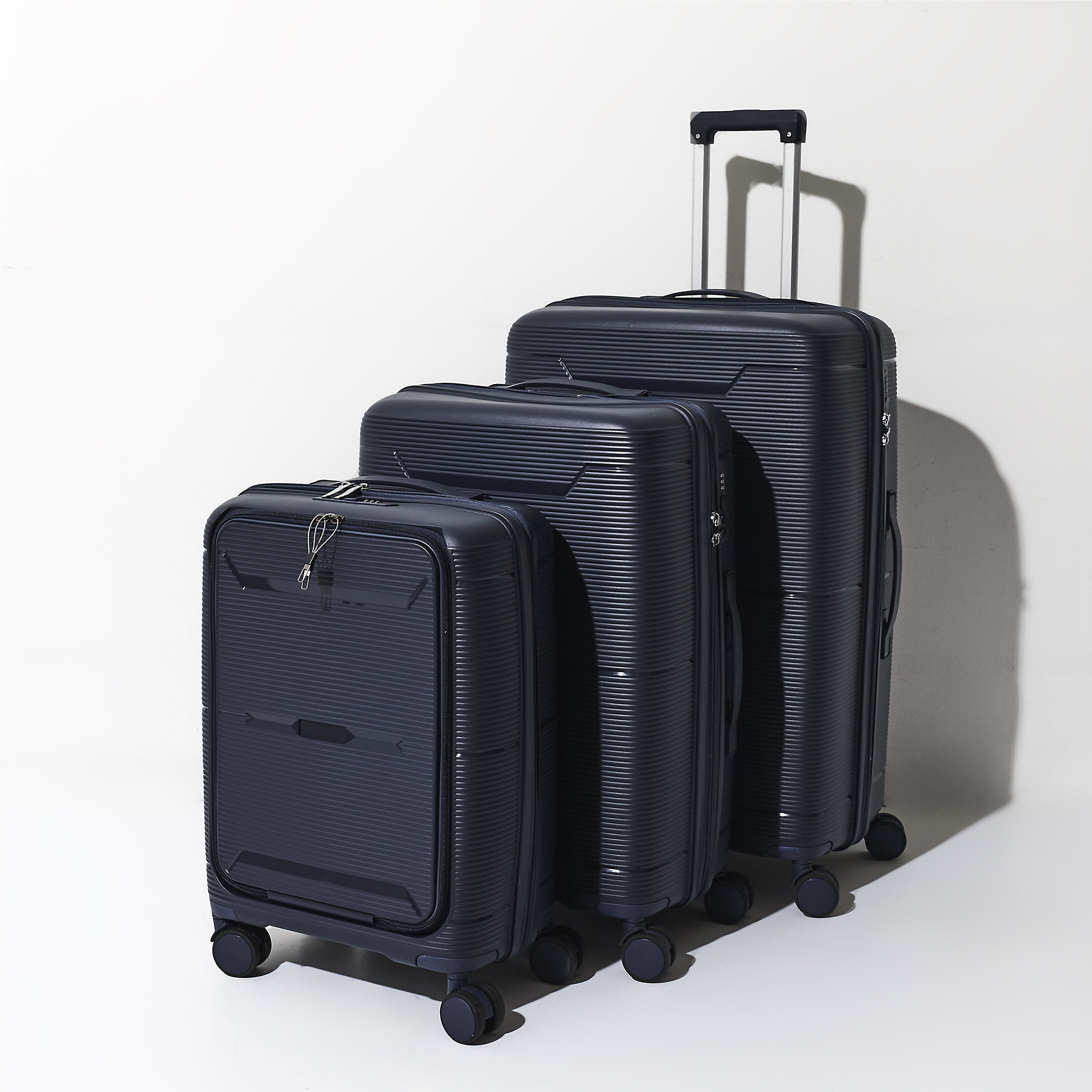 SET DE 3 VALISES NAVY OUVERTURE FRONTALE SYDNEY