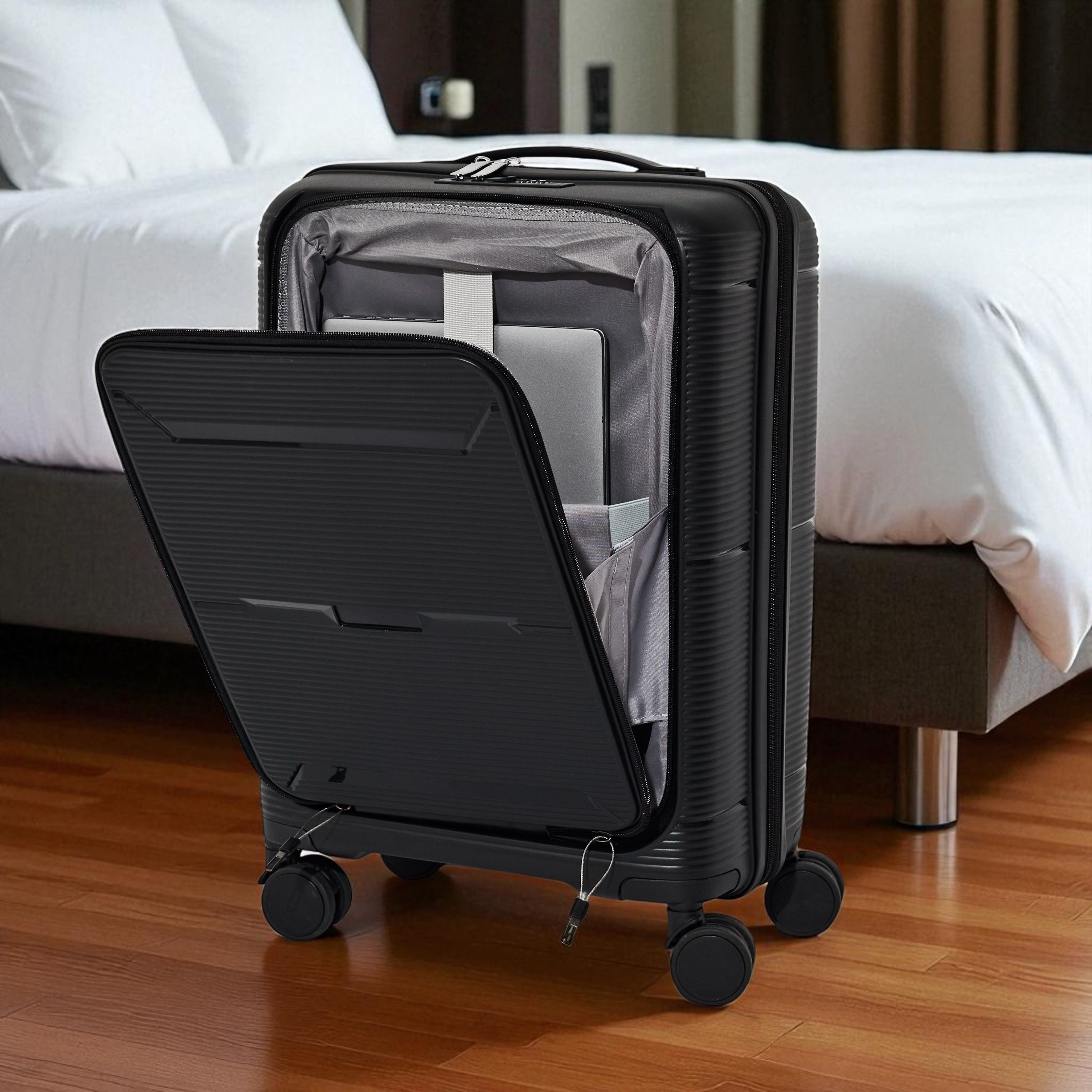 VALISE CABINE NOIRE OUVERTURE FRONTALE SYDNEY
