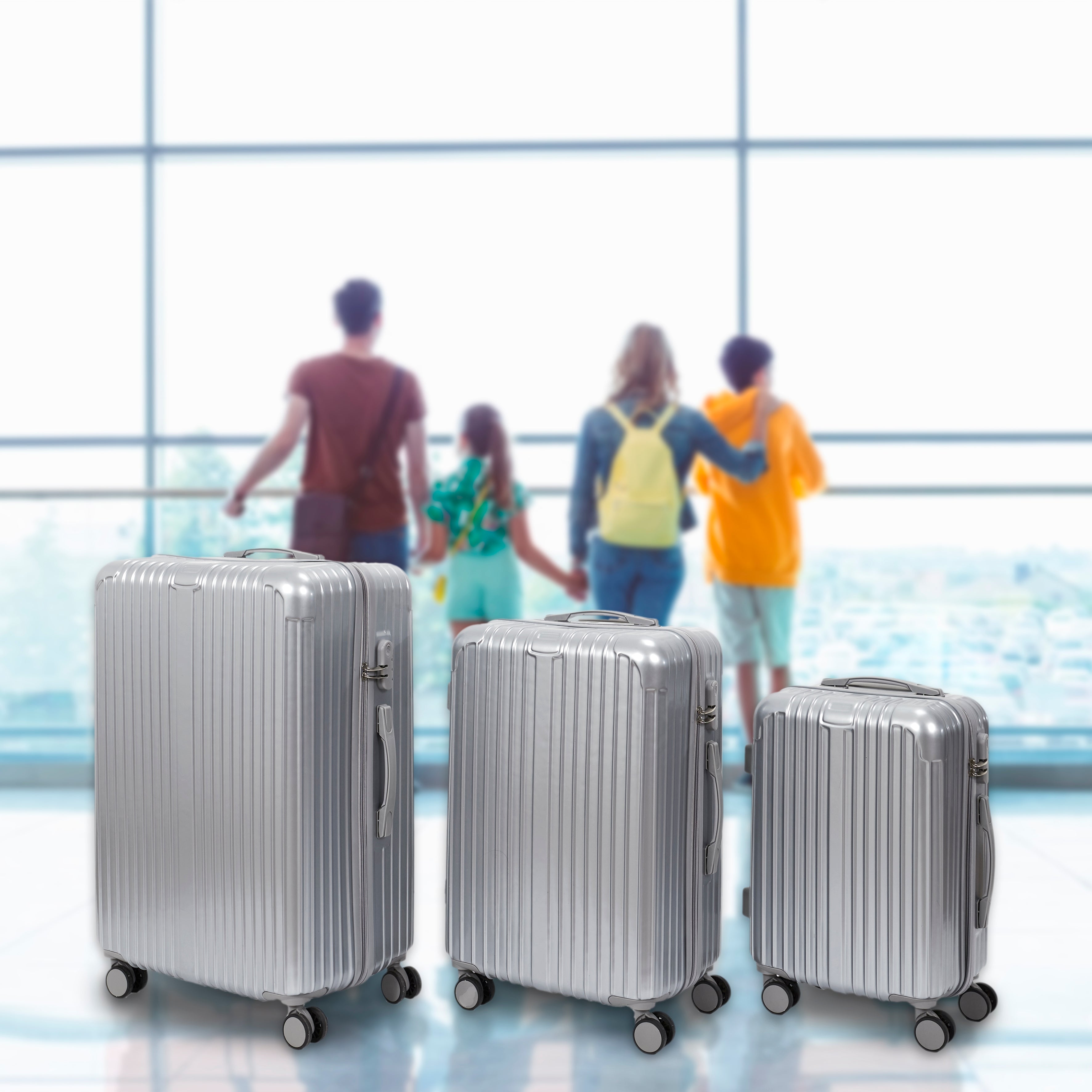 VALISE NEW YORK GRISE X3 49L 65L 105L
