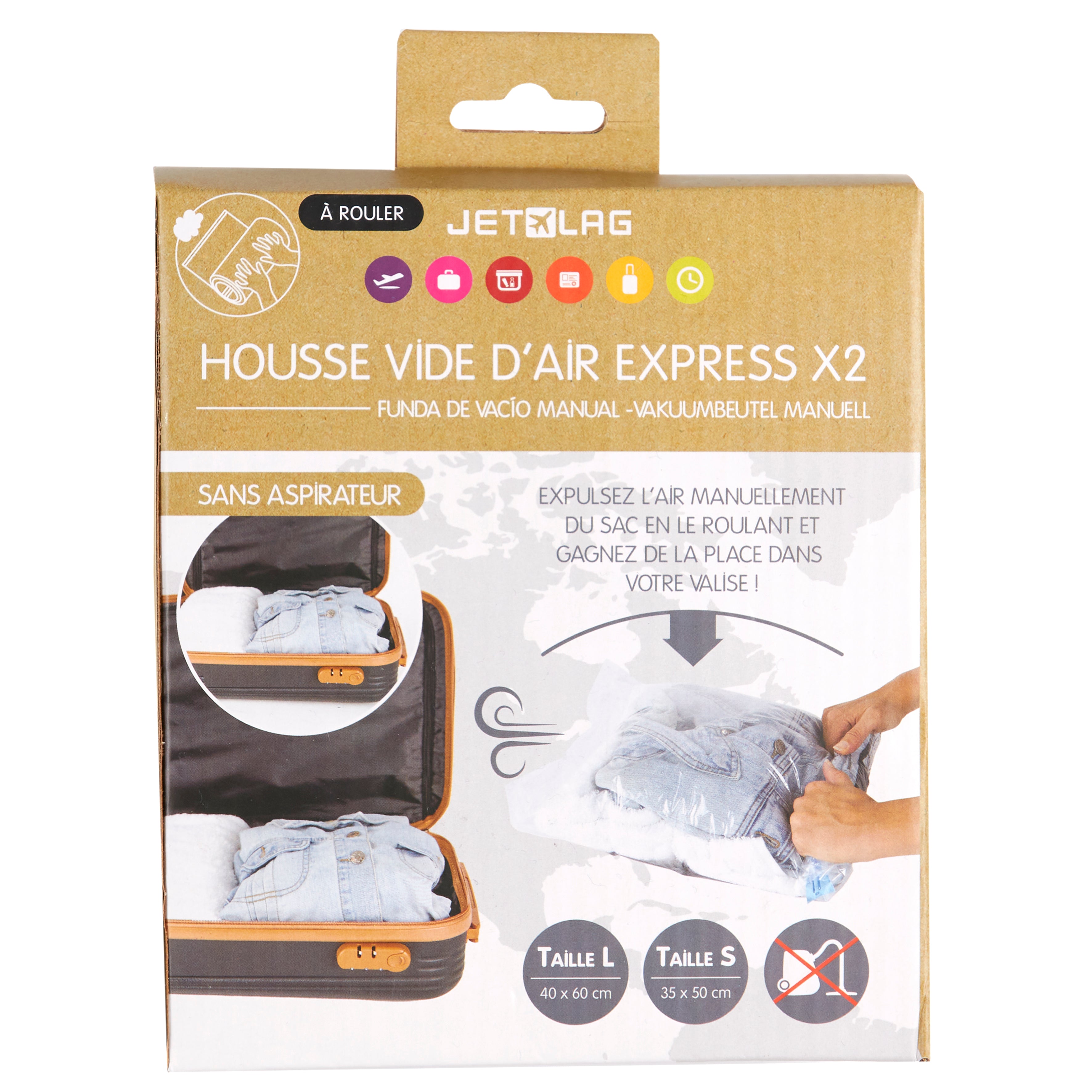 HOUSSE VIDE AIR A ROULER SPECIAL TRANSPORT X2